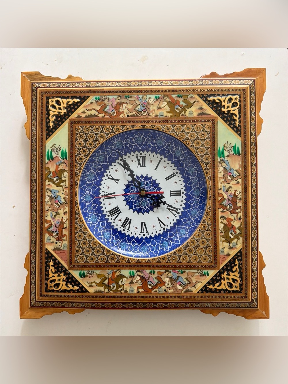 Handcrafted Persian Wall Clock